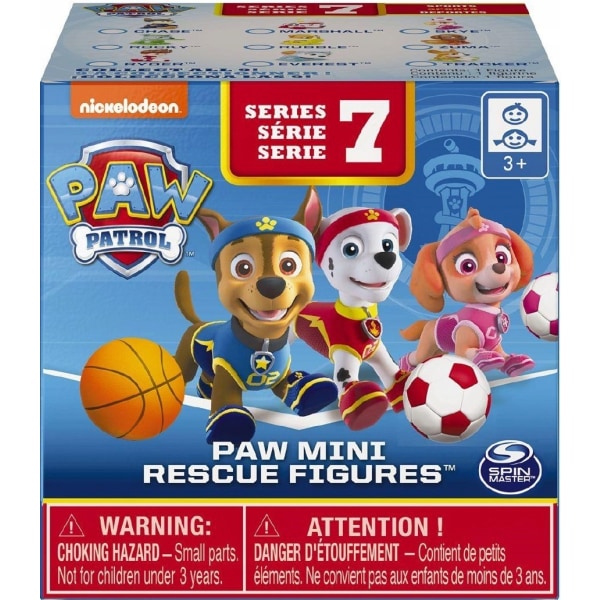 24-Pack Paw Patrol Mini Figures Mystery Box S1 & S7 Multicolor