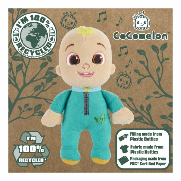 CoComelon JJ Eco Plush Gosedjur Plysch Mjukis 20cm Grön multifärg one size