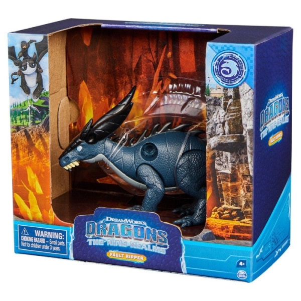 DreamWorks Dragons The Nine Realms Fault Ripper Action Figure multifärg