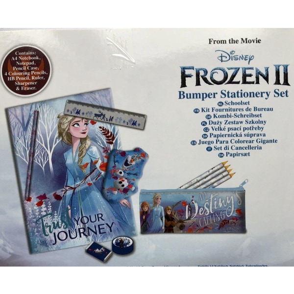 Frozen Bumper Stationery Set Skolset Pennset 11 stk Multicolor