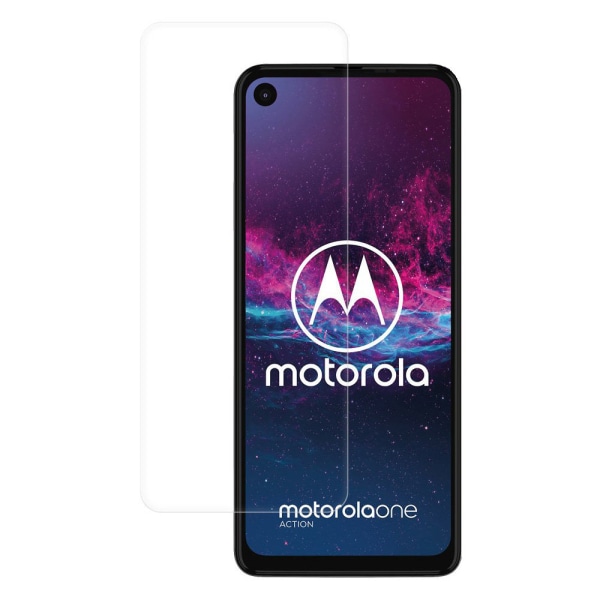 Motorola One Action Härdat Glas Skärmskydd Retail Transparent