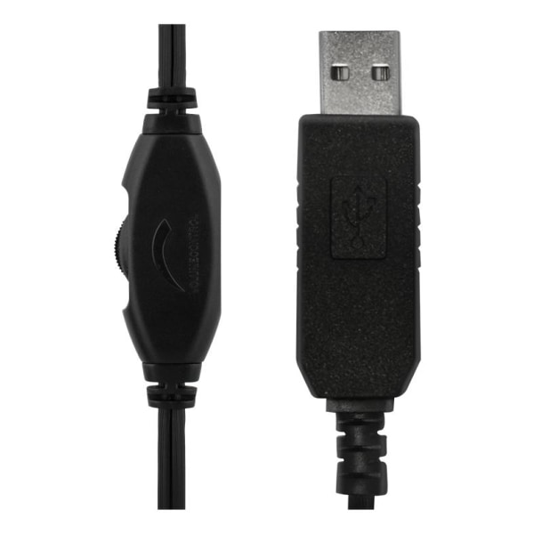 DELTACO USB-kuulokemikrofoni, stereoääni, 40 mm elementit, 32 Oh Multicolor
