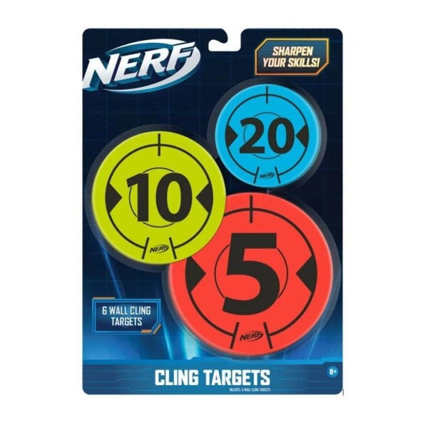 16-pakkaus NERF - 5 kpl seinästä seinään -target Multicolor