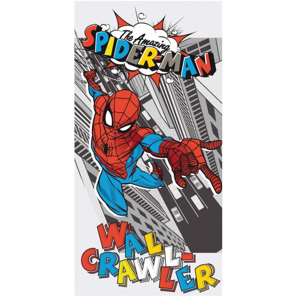 Spindelmannen Spiderman Pop Handduk Badlakan multifärg