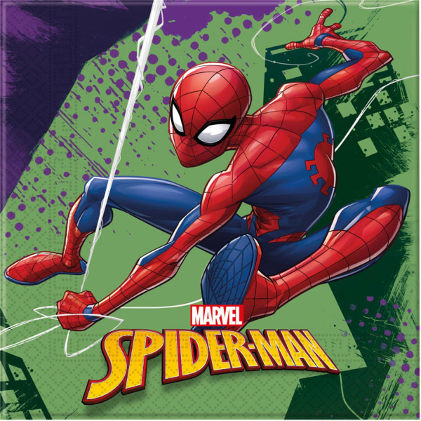 20-Pack Marvel Spiderman Servietter Multicolor one size