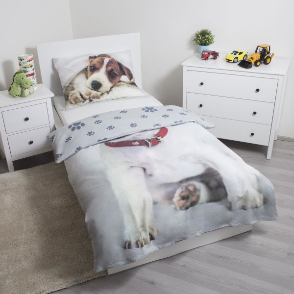 The Dog Koira Terrier Pentu Bed linen Pussilakanasetti 140x200+7 Multicolor