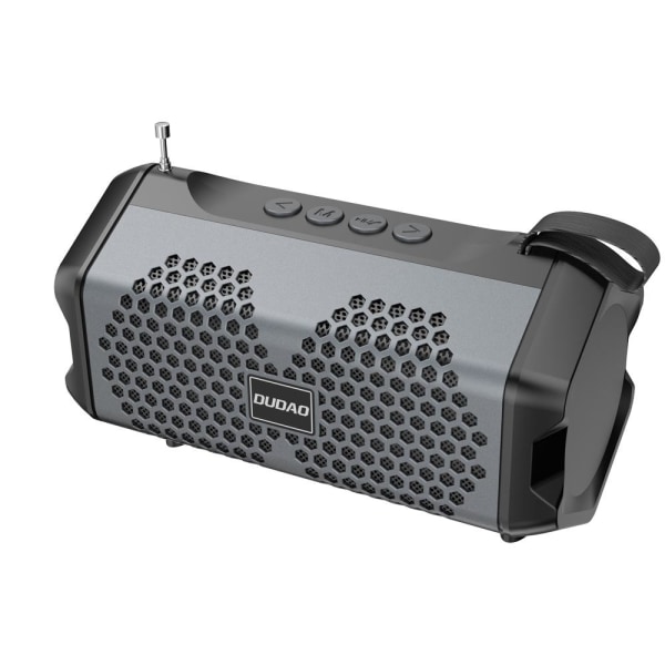 Dudao Portabel Bluetooth Högtalare 3W 500mAh Med Radio Grå grå