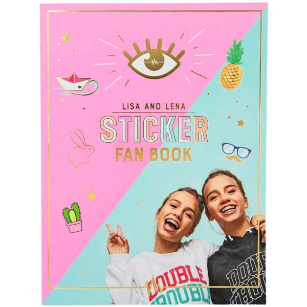 J1M071 Lisa ja Lena Fan Book askartelukirjatarrat ja postikortit Multicolor