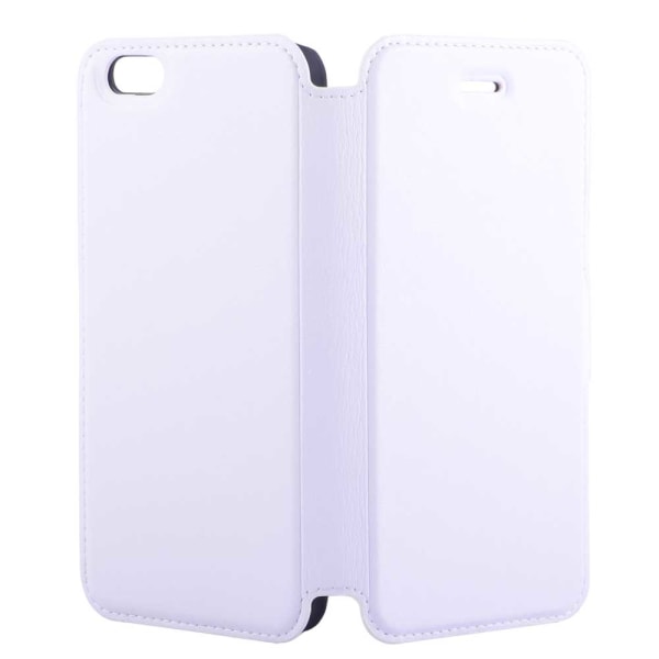 Super Slim Deluxe Wallet Folio -veske til iPhone 6 / 6S, hvit White