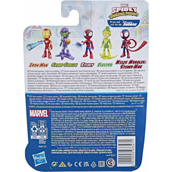 Marvel Spidey And His Amazing Friends Iron Man Figur 10cm Multicolor