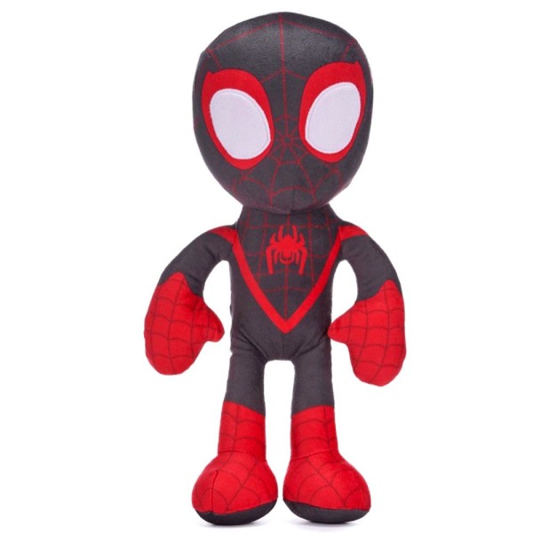 Marvel Spiderman Spidey Miles Morales Plush kosedyr Leketøy 35cm Multicolor