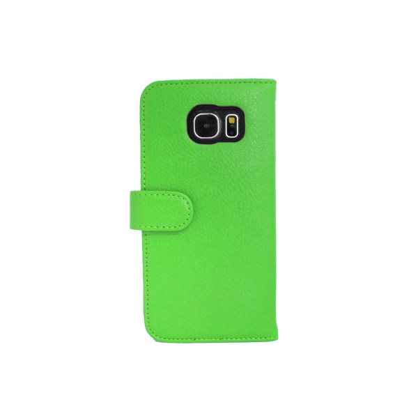 Plånboksfodral Samsung Galaxy S7 EDGE Med ID/Foto Ficka 4st Kort Grön