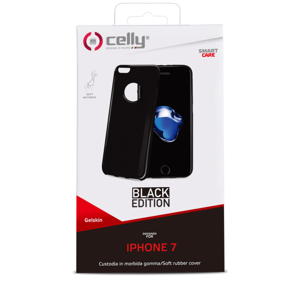 Celly Gelskin TPU iPhone SE 2020/7/8 Black Svart