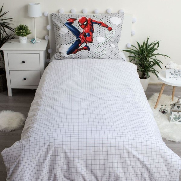 Marvel Spider-Man Glow In The Dark Pussilakanasetti Bed linen 140x200cm+70x90cm Multicolor