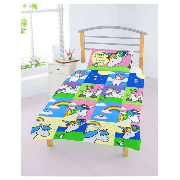 Unicorn Junior Pussilakanasetti Bed linen 120x150cm Multicolor