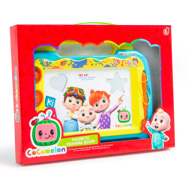 CoComelon JJ Colouring Set Magnetic Scribbler Med Penn Og stempler Multicolor