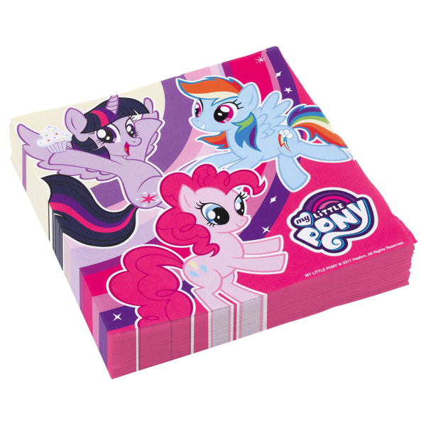 20-Pack My Little Pony Servietter Multicolor one size