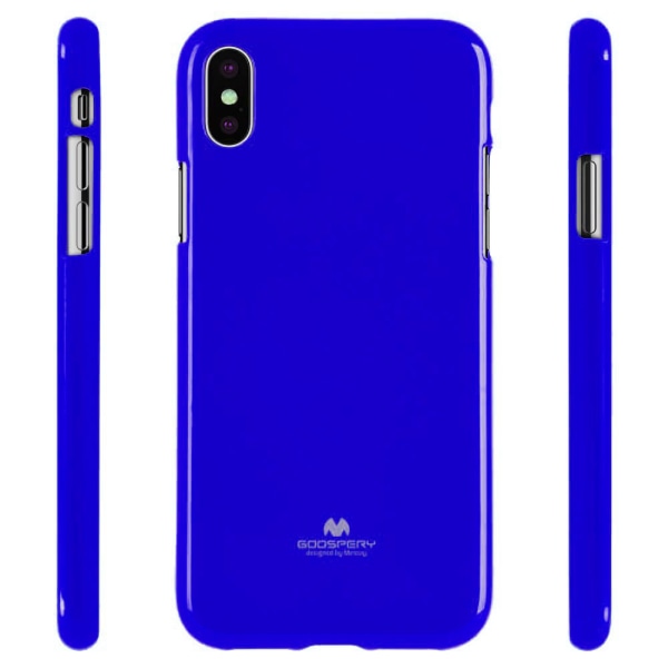 GOOSPERY Pearl Jelly Case iPhone Xs MAX Soft TPU Cover Navy Blue Dark blue