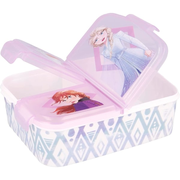 Disney Frozen II Elements Elsa Anna matboks med 3 avdelinger Multicolor