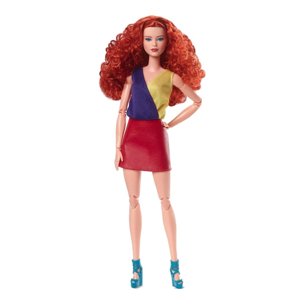 Barbie Signature Looks Posable Nukke Kihara Punainen Hiusväri Block O Multicolor