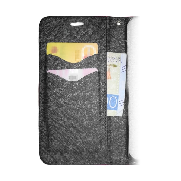 Xiaomi Redmi 8A Cover Fancy Case Nahkakotelo Lompakkokotelo Black Black