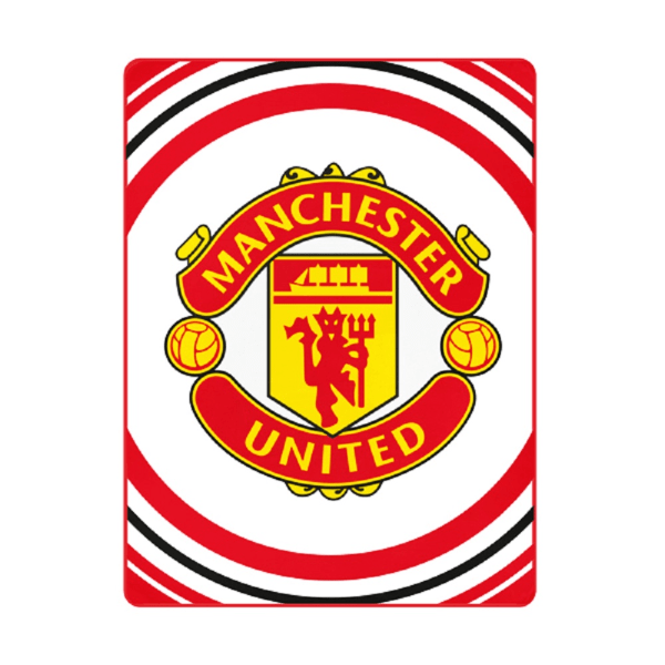 Manchester United Pulse Fleeceblanket Plaid Fleece 125 x 150 cm Red