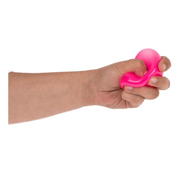 6-pak Stress Squeeze Boll XL stresskugle Lys i mørket Fidget Toy Multicolor