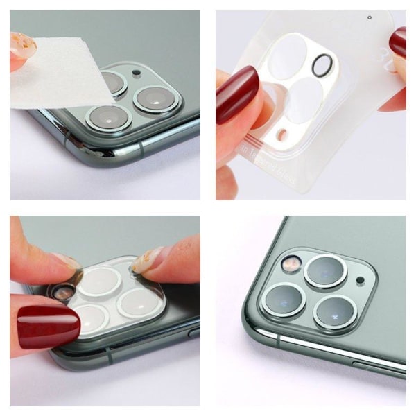 iPhone 12 Mini Full Camera Tempered Glass Protector Vähittäismyynti Transparent
