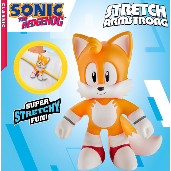 Sonic The Hedgehog TAILS  Stretch Figur 12,5cm Yellow