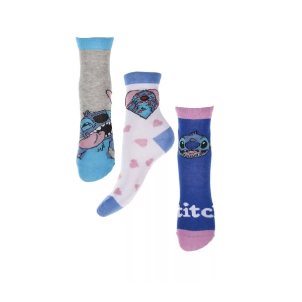 3-Pack Disney Stitch Strumpor Välj Storlek MultiColor XXXS