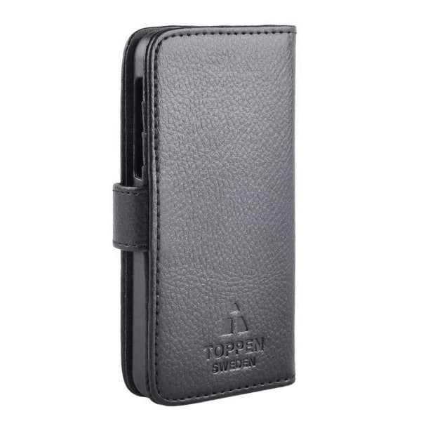 TOPPEN Venstrehendt lommebok -deksel til iPhone 5C, svart Black