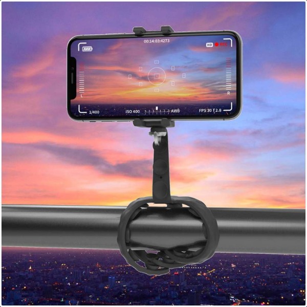 Celly - SQUIDDY- Flexible holder Phone/Camera S SVART Svart