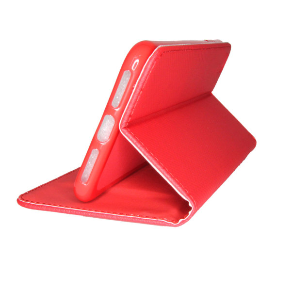 Texture Book Slim iPhone XS Max Deksel Lommebok -deksel Rød Red