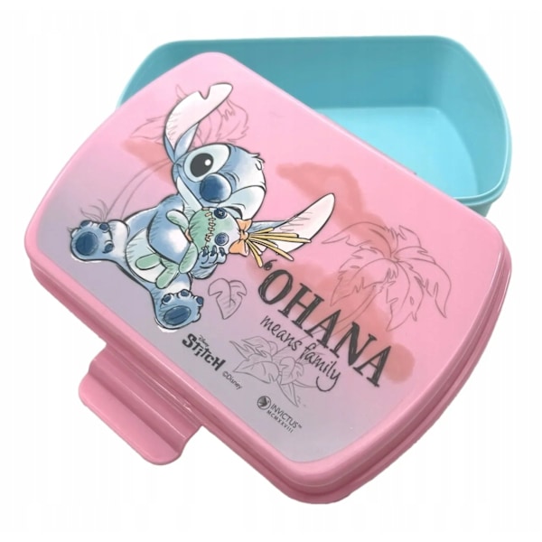 Disney Lilo & Stitch Ohana Means Family Lunsjboks Pink