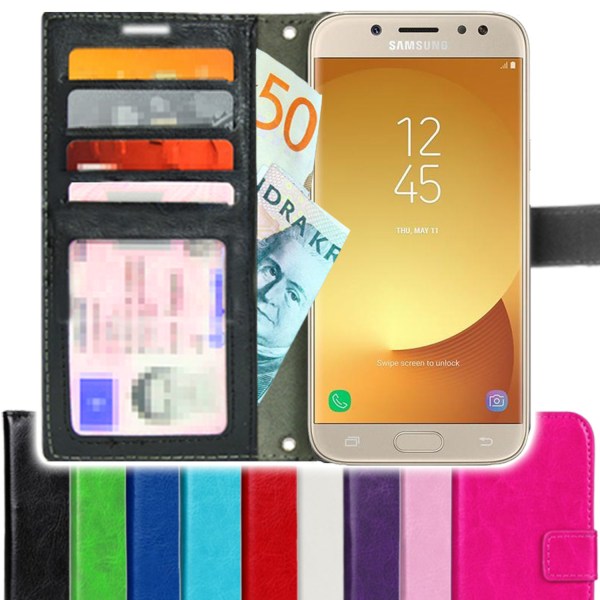 TOPPEN Samsung Galaxy J5 2017 Wallet Case ID , Nahkakotelo Lompa Beige