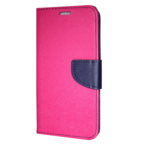 Samsung Galaxy A30 (A305) Cover Fancy Case Pink-Navy Nahkakotelo Pink