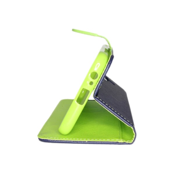 iPhone 12/12 Pro Plånboksfodral Fancy Case + Handrem Mörkblå-Lim Mörkblå