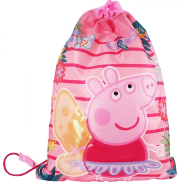 Peppa Pig Treningsveske Sportsbag 40x31cm Pink one size