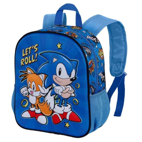 Sonic The Hedgehog Lets Rol! Tails 3D Ryggsäck Skolväska 31x26x11cm multifärg one size