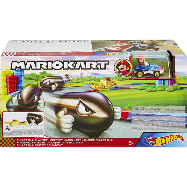 Hot Wheels Mario Kart Bullet Bill Playset Lekset multifärg