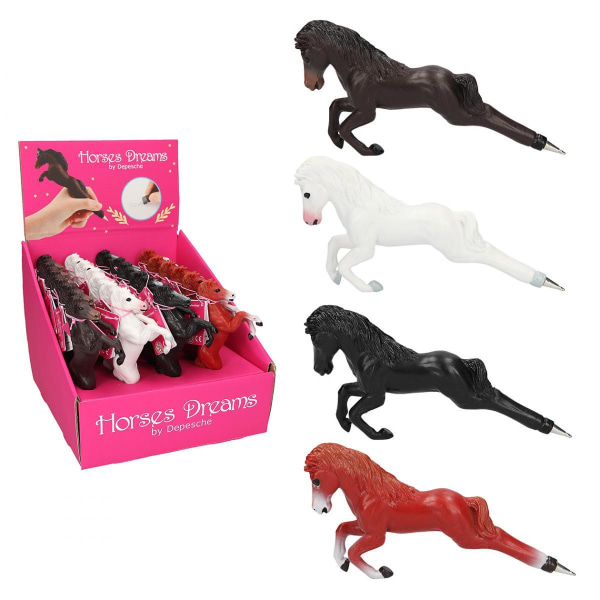 4-Pack Horses Dreams 3D-penner Kulepennefigur Multicolor