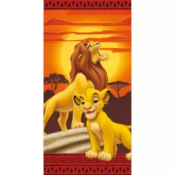 Disney The Lion King Lejonkungen Handduk Badlakan 100% Bomull multifärg one size