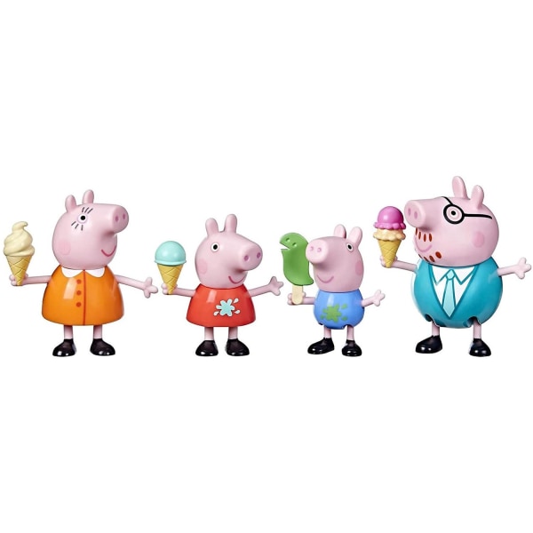 Peppa Pig Family Ice Cream Fun Figure Set 4-Pack Multicolor one size