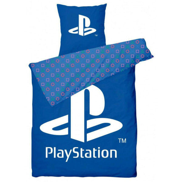PlayStation Logo Påslakanset Bäddset 140x200+70x90cm multifärg