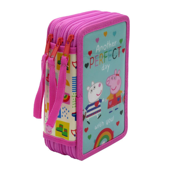 Peppa Pig Peppa Gris Perfect Day Triple School Set 40-delt penal Multicolor one size