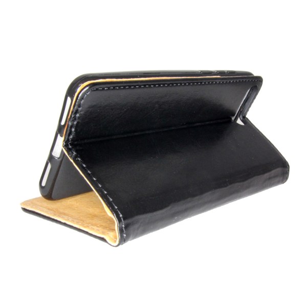 Genuine Leather Book Slim Samsung Galaxy J4 Nahkakotelo Lompakko Black