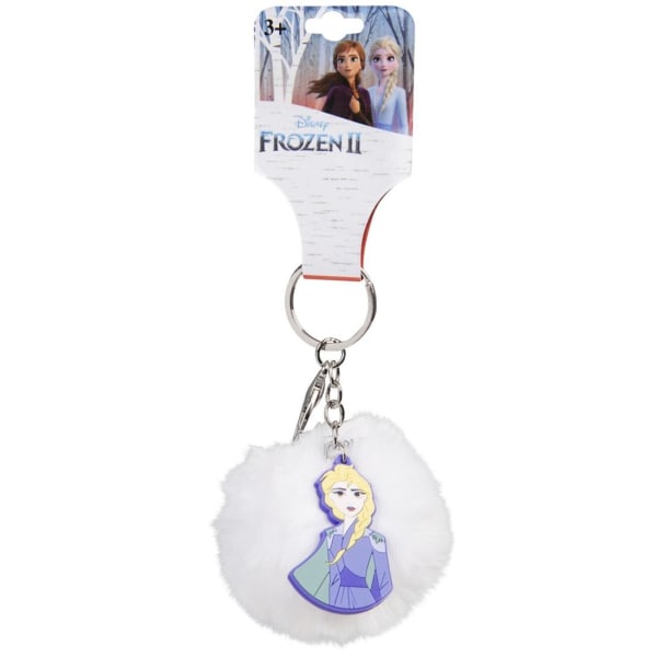 2-Pack Disney Frozen Frost Anna & Elsa Pom Pom Nyckelring 7cm multifärg one size