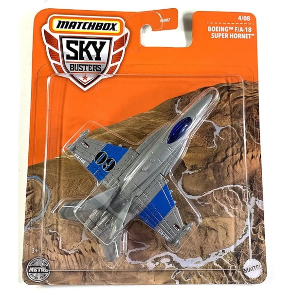 2-Pack Matchbox Sky Busters Airplane In Metal Multicolor