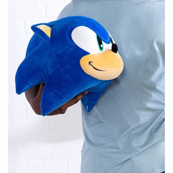 Sonic The Hedgehog Mega Hoved Plysdyr Legetøj Plush Soft Multicolor