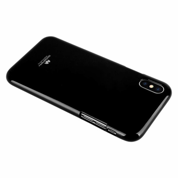 GOOSPERY Mercury Pearl Jelly -veske iPhone Xs MAX mykt TPU -deks Black